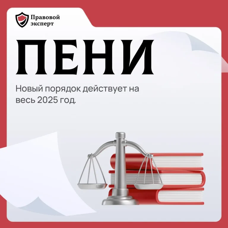 Пени 2025! Новый порядок действует на весь год.