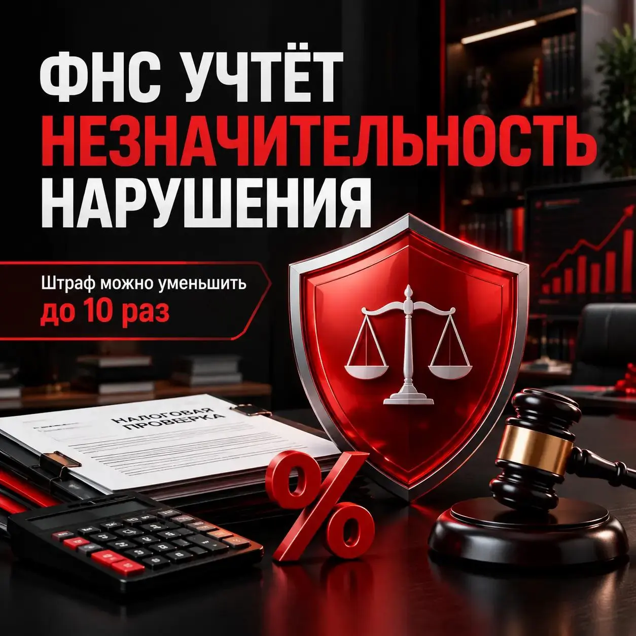 ФНС учтёт незначительность налоговых нарушений при назначении штрафов