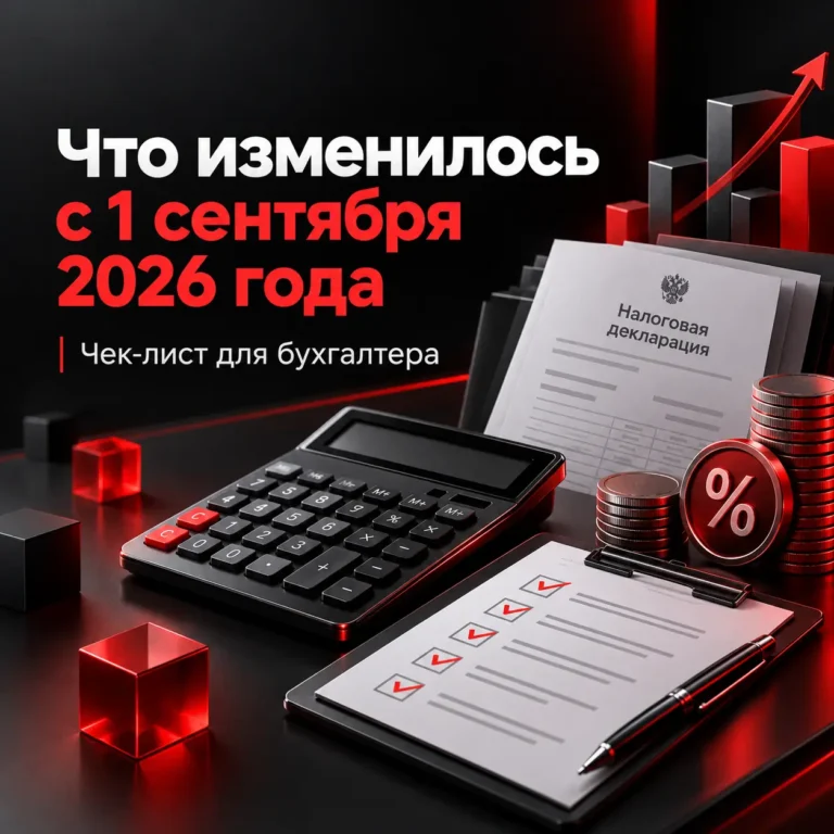 Что изменилось с 1 сентября 2026 года: памятка для бухгалтера